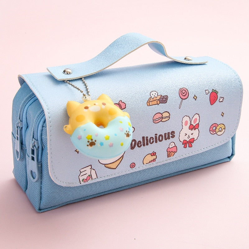 Kawaii Soft Animals Pencil Case