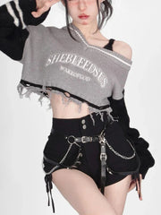 Vintage Cropped Sweater Y2K
