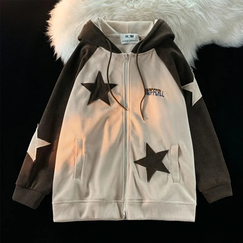 Y2K Casual Zip Hoodie