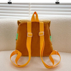 Cute Plush Burger Style Backpack
