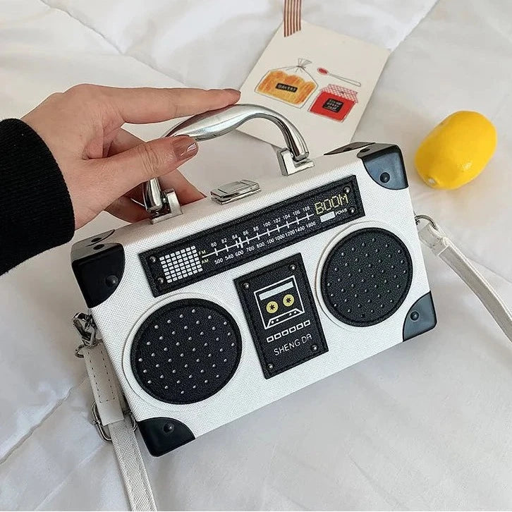 Boombox Style Shoulder Bag