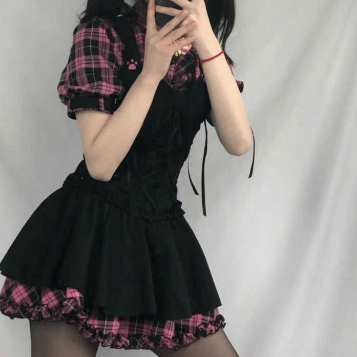 Plaid Harajuku Dress