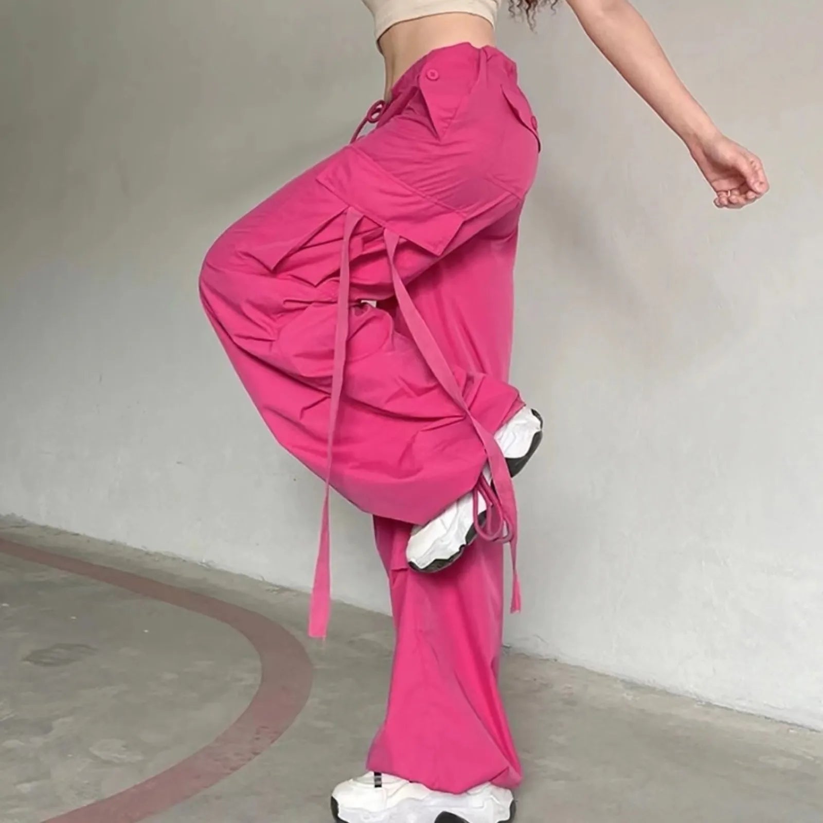 Oversized Cargo Sports Pants