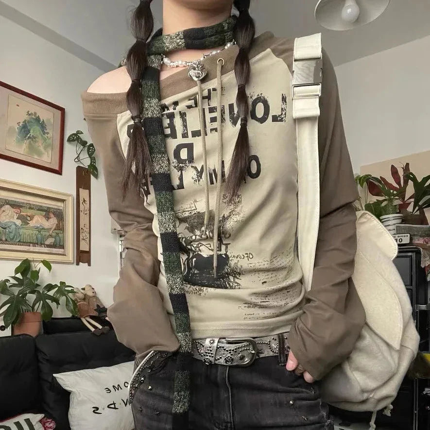 Y2K Vintage Longsleeve Top