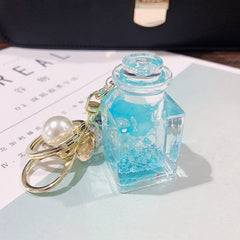 Aesthetic Flower Bottle Keychain