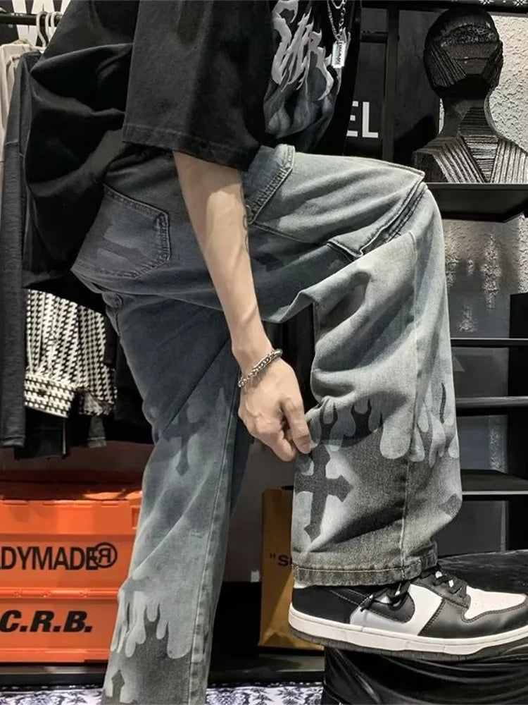 High Street Cargo Cross Jeans