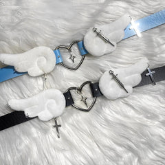 Y2K Angelic Heart Choker