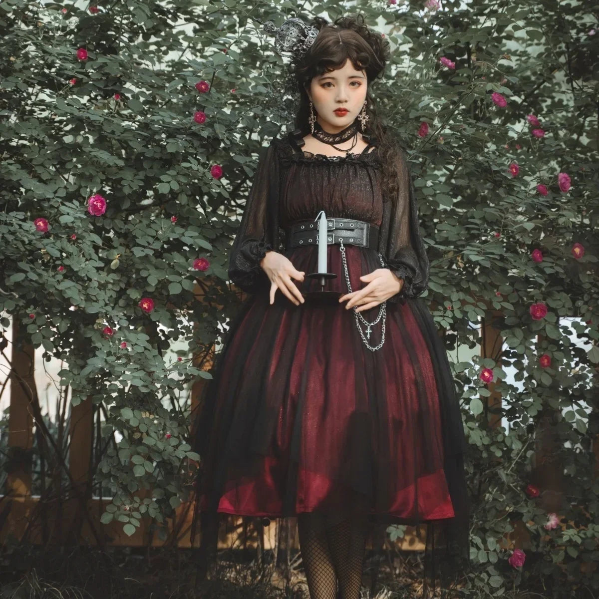Gothic Lolita Long Sleeve Dress