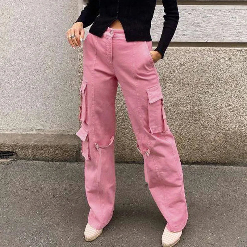Pastel Techwear Cargo Pants