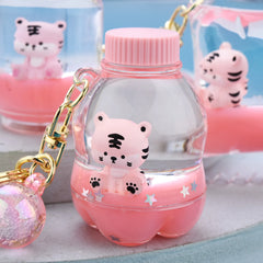 Cartoon Bottle Tiger Keychains