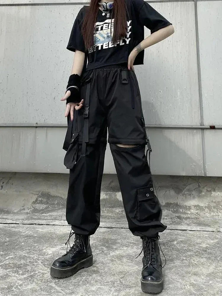 Gothic Techwear Cargo Pants