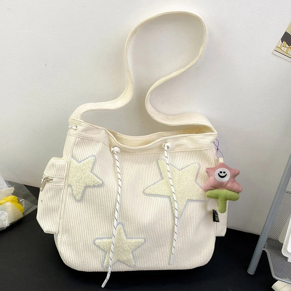 Cute Star Courduroy Bag