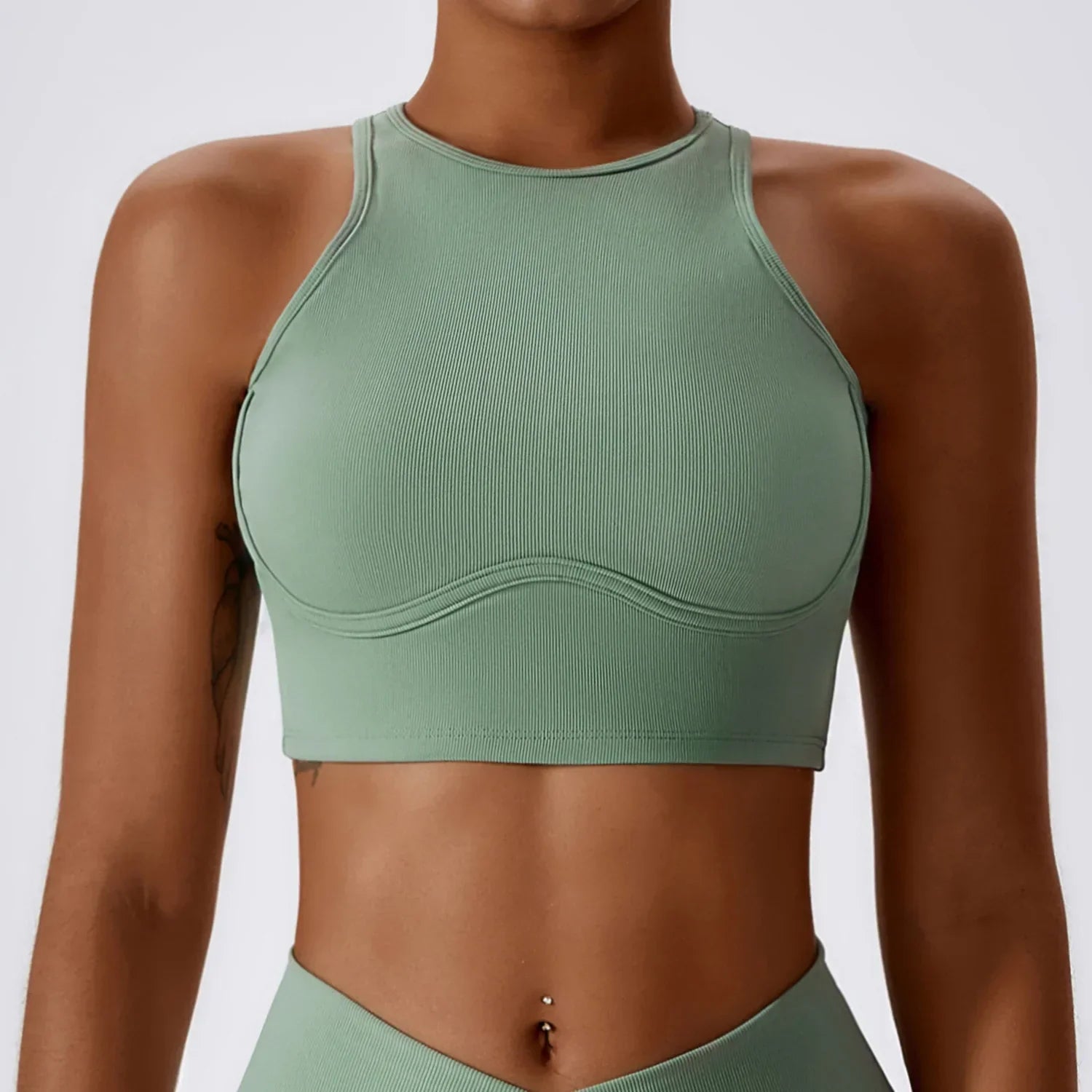 Seraphina - Racer Back Activewear Crop Top