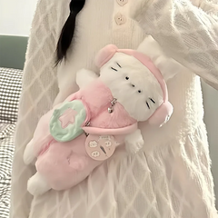 Kawaii Plush Headphone Cat Sling Bag
