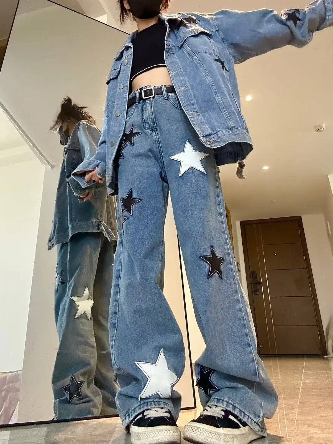 Korean Star Print Jeans