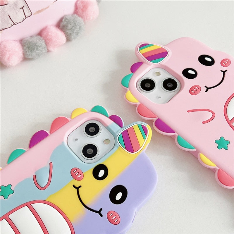 Cartoon Unicorn 3D iPhone Case