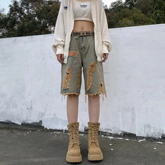 Vintage Denim Baggy Shorts