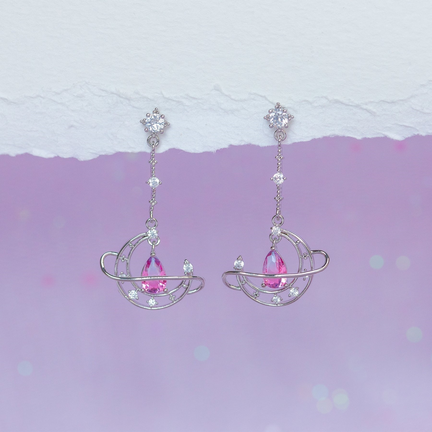 Cute Moon Stars Earrings