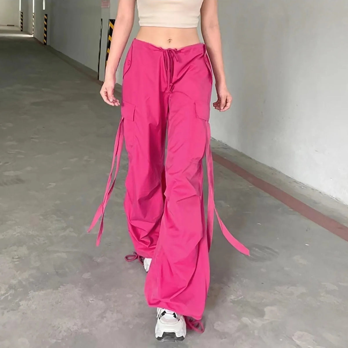 Oversized Cargo Sports Pants