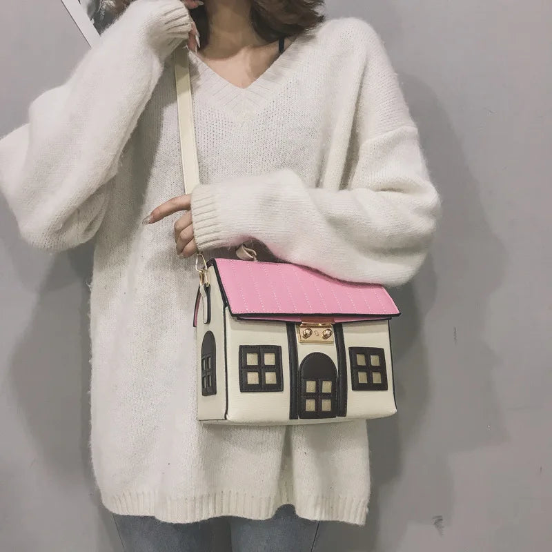 Cute House Shaped Handbag