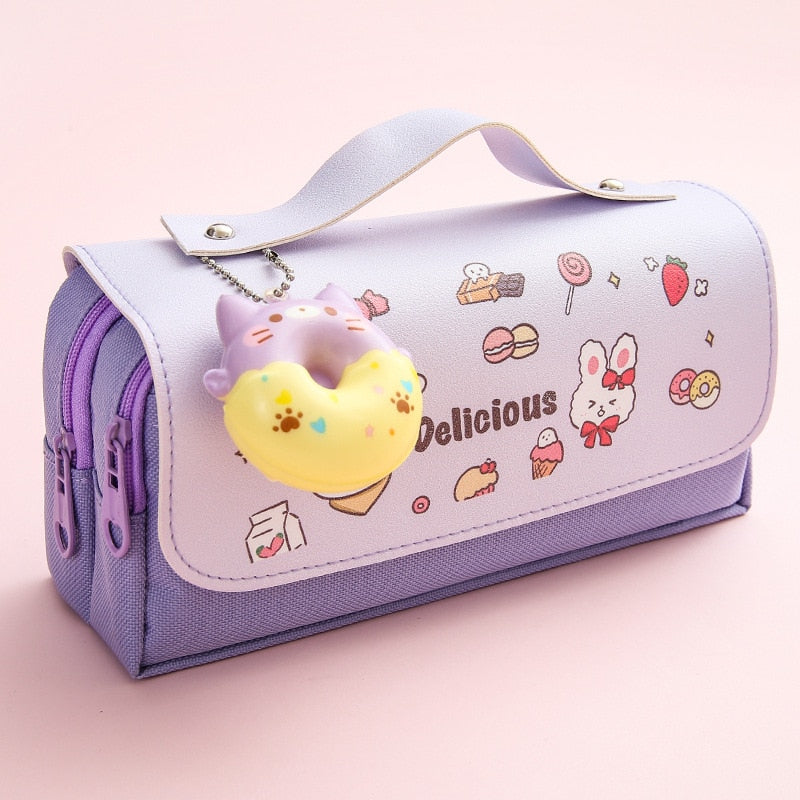 Kawaii Soft Animals Pencil Case