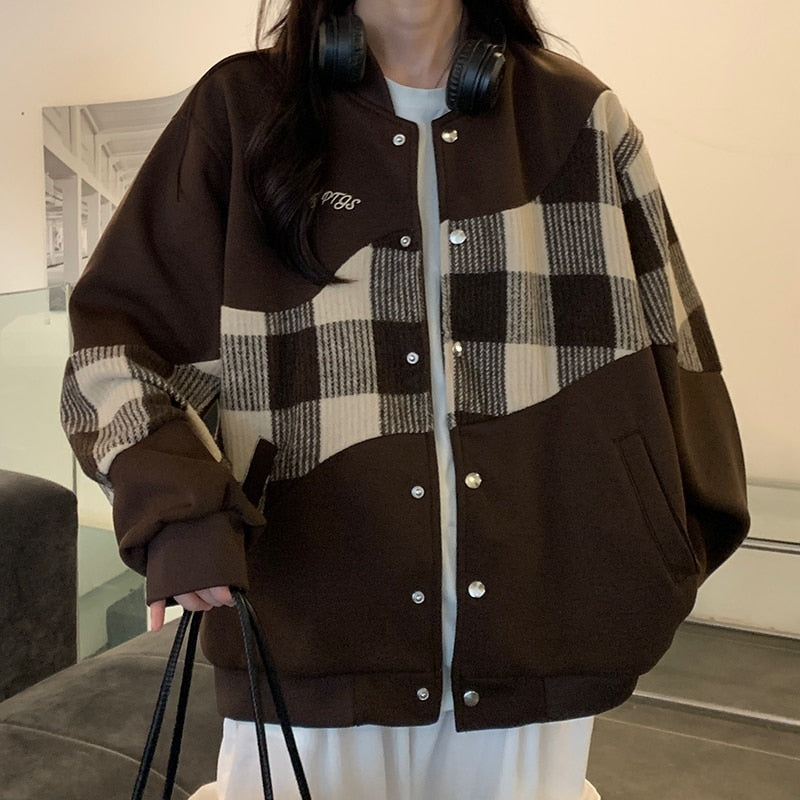 Deeptown Korean Style Baseball Jacket