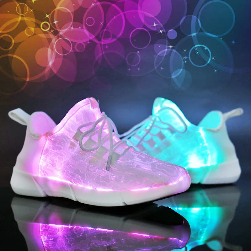 Glowing LED Light Sneakers