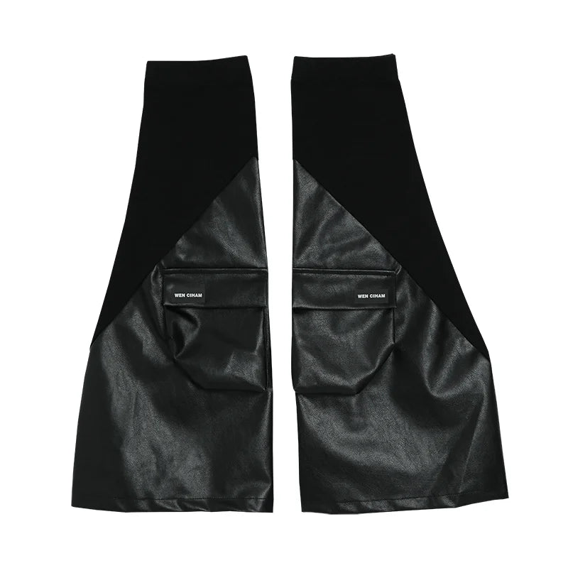 Cyberpunk Y2K Leather Leg Warmers