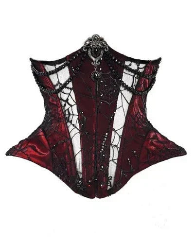Gothic Velvet Outfit Set - Top, Skirt & Corset