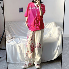 Anime E Girls High Waist Pants