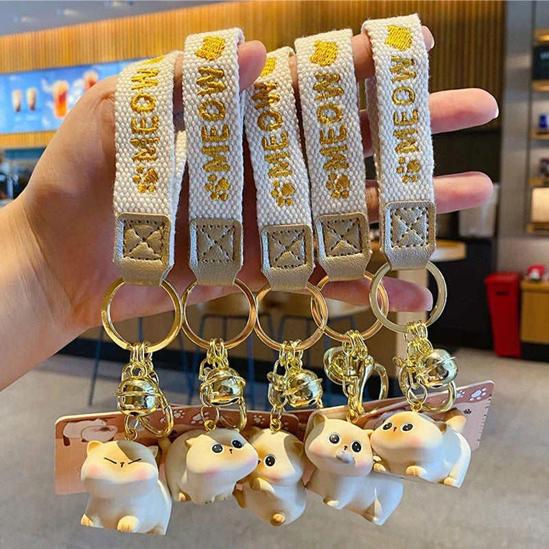 Cartoon Cat Keychain
