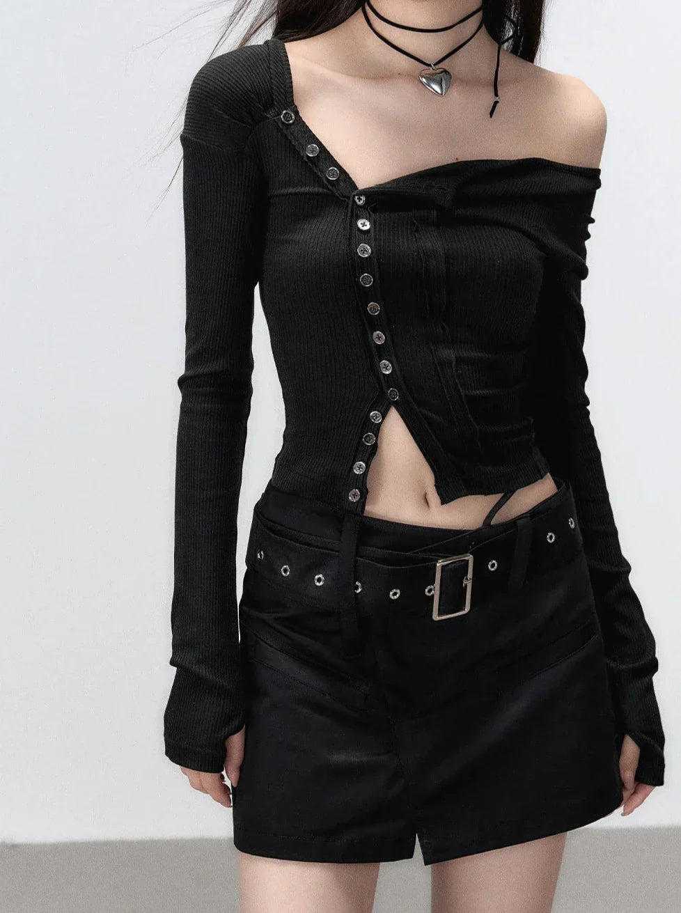 Korean Slim Crop Top