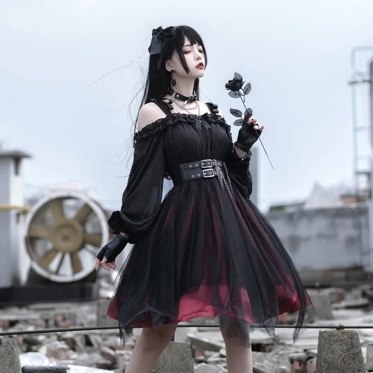 Gothic Lolita Long Sleeve Dress