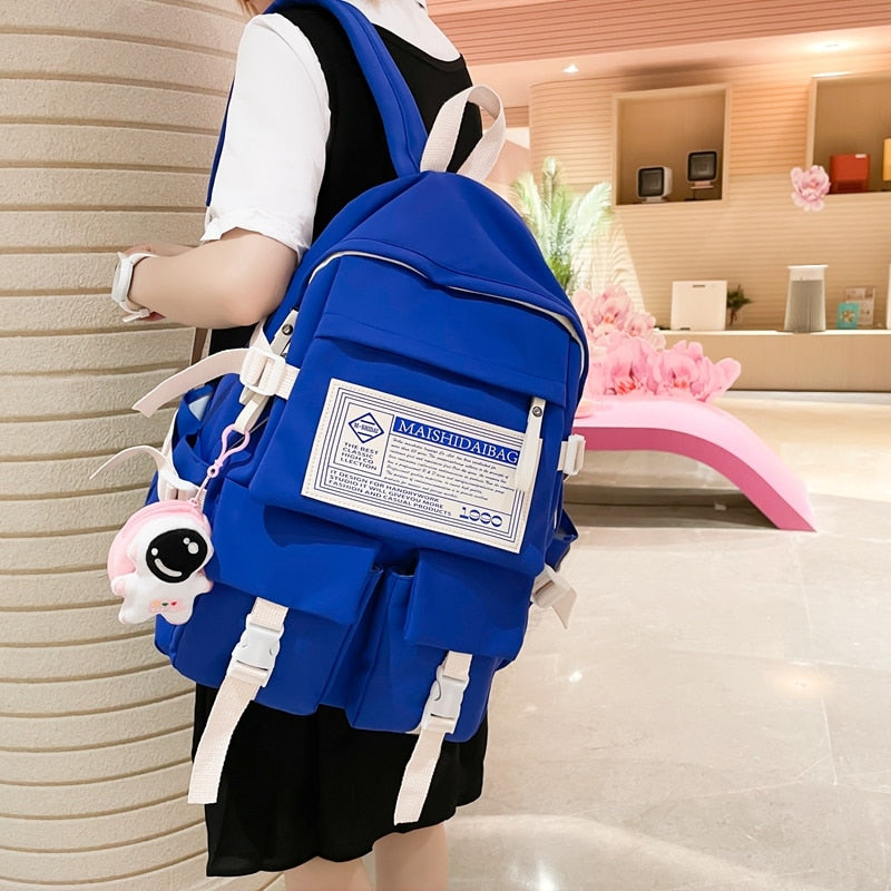 Multipocket Nylon Backpack
