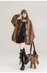 Vintage Oversized Leather Jacket
