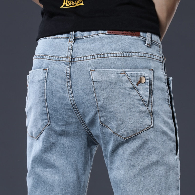 Camilo - Stretchy Mid-Waist Denim Pants