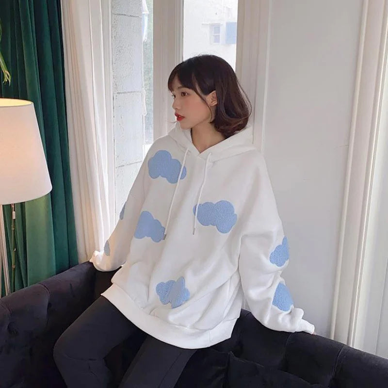 Blue Cloud Fleece Hoodie