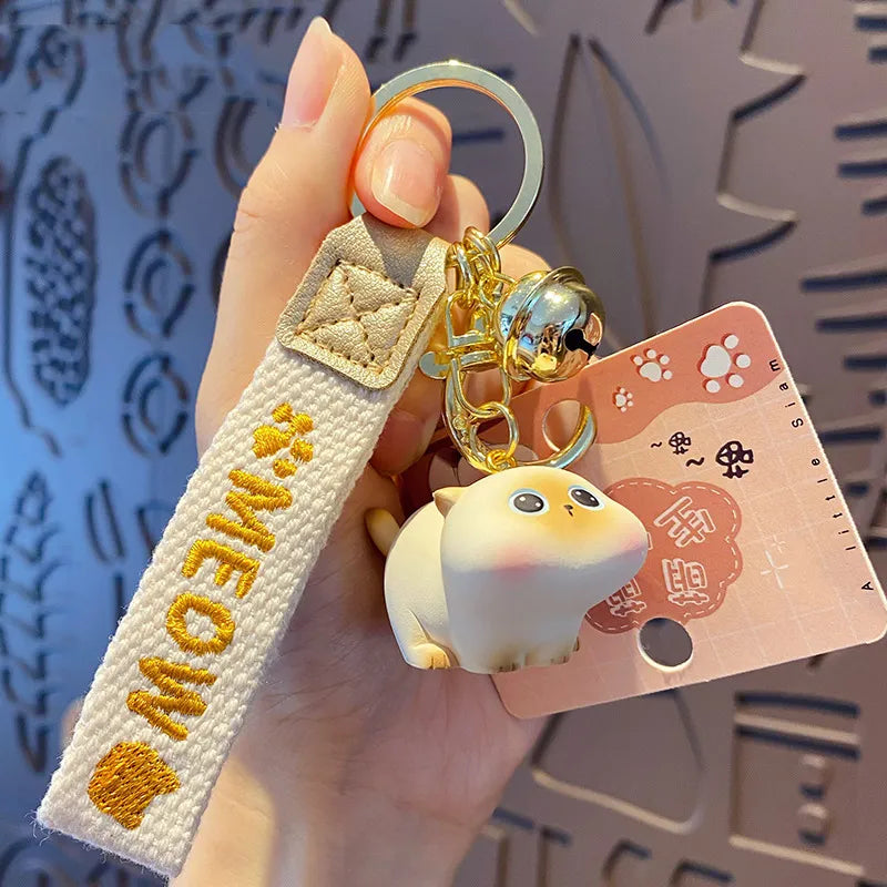 Cartoon Cat Keychain