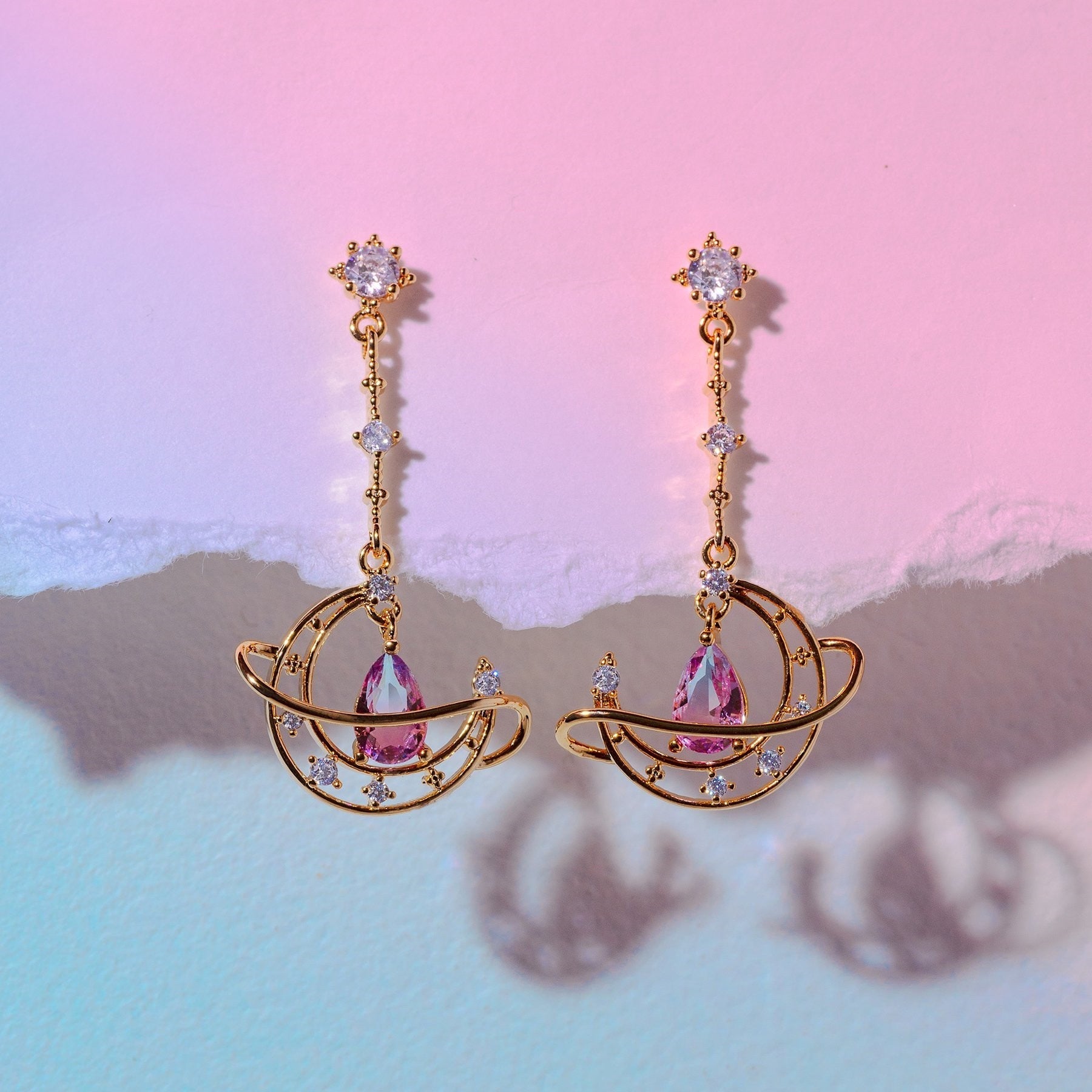 Cute Moon Stars Earrings