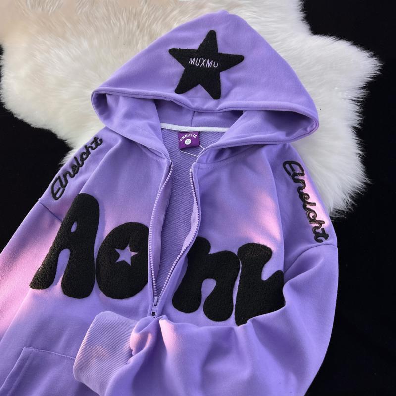 Y2K Harajuku Zipper Hoodie