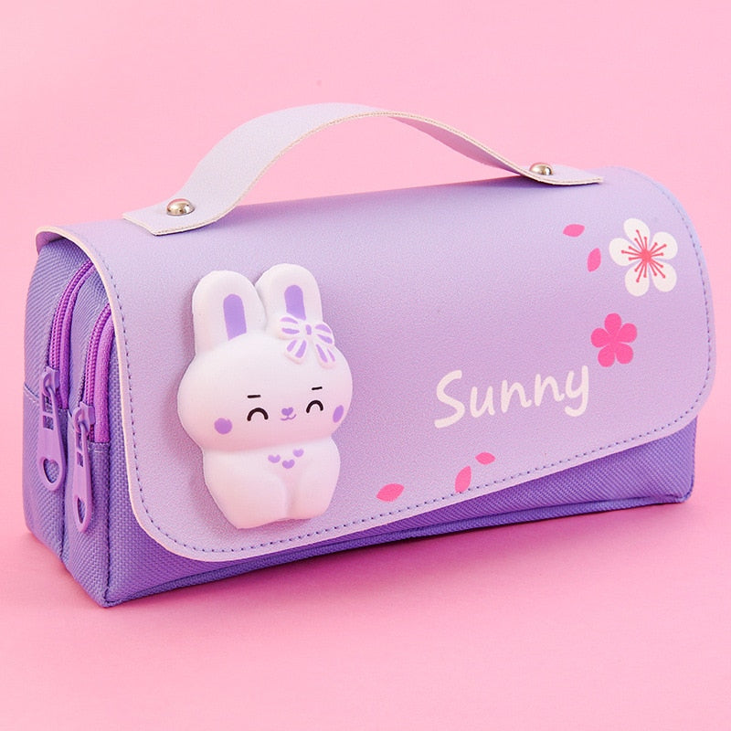 Kawaii Soft Animals Pencil Case