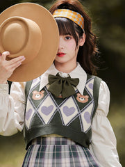 Kawaii Bear Sweater Vest