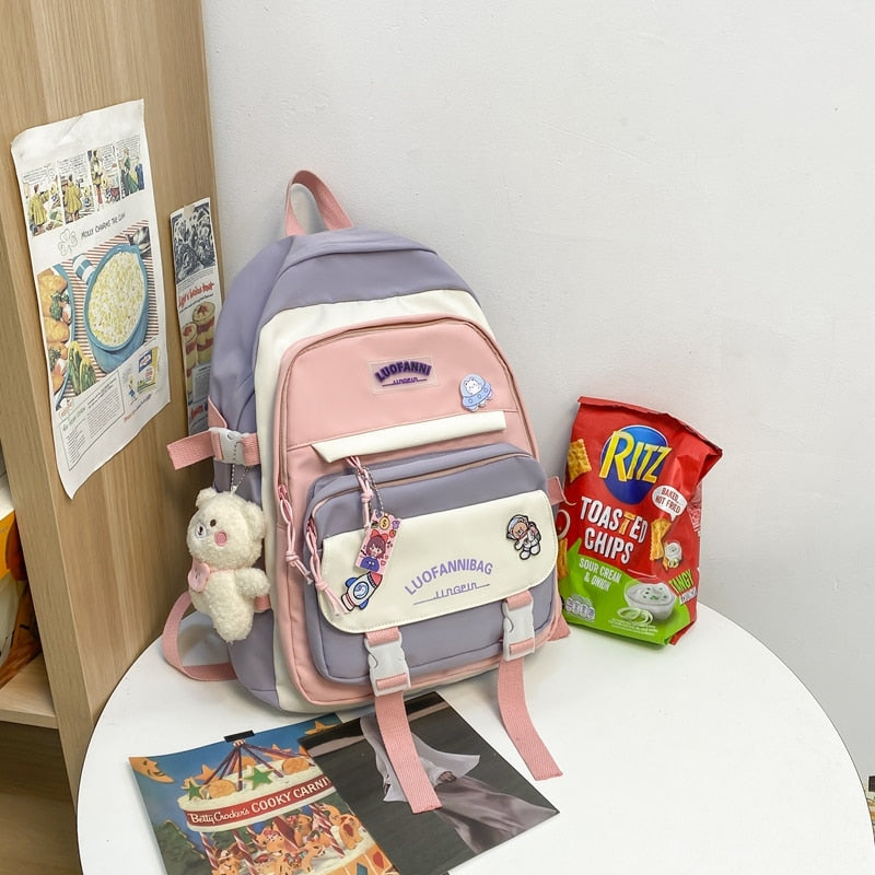 Japanese School Aesthetic Backpack & Bag Set