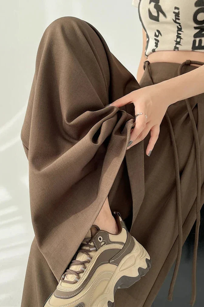 Korean High Waist Wide Pants