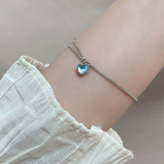 Moonstone Heart Bracelet