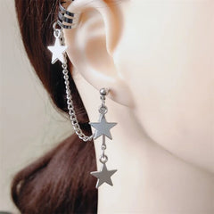 Star Chain Earrings