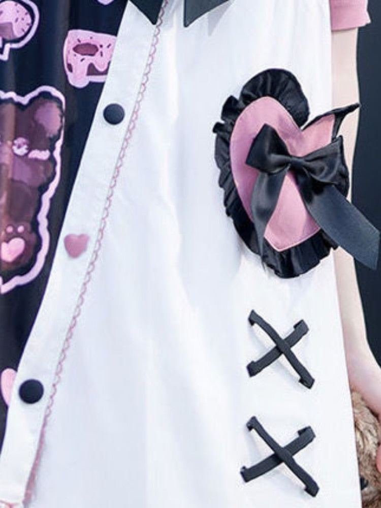 Harajuku Gothic Contrast Dress