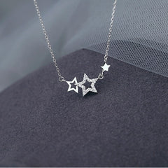 Silver Star Pendant Necklace