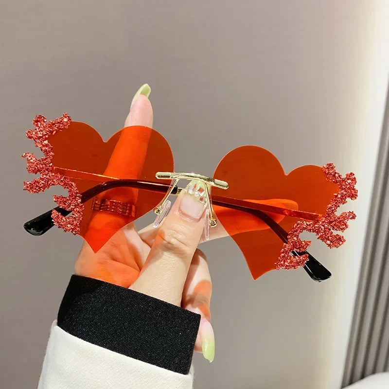 Cute Luxury Rimless Sunglasses