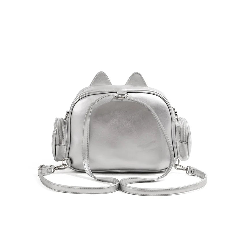Y2K Preppy Style Cat Backpack
